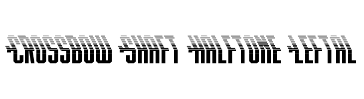 Crossbow Shaft Halftone Leftal  les polices de caractères gratuit tlcharger