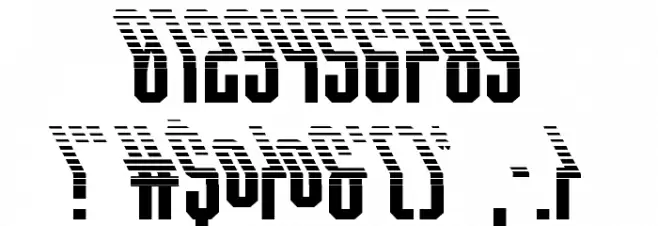 Crossbow Shaft Halftone Leftal Font OTHER CHARS