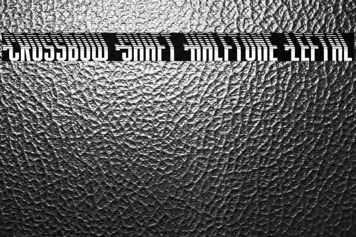 Crossbow Shaft Halftone Leftal Example 2