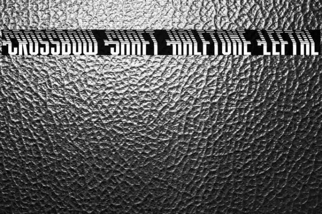 Crossbow Shaft Halftone Leftal Font examples