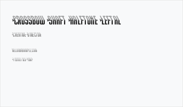 Crossbow Shaft Halftone Leftal Business Card