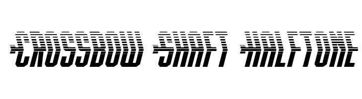 Crossbow Shaft Halftone  免费字体下载