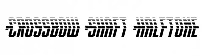 Crossbow Shaft Halftone  नि: शुल्क फ़ॉन्ट्स डाउनलोड