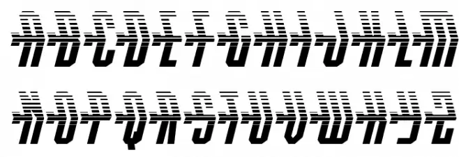 Crossbow Shaft Halftone फ़ॉन्ट अपरकेस