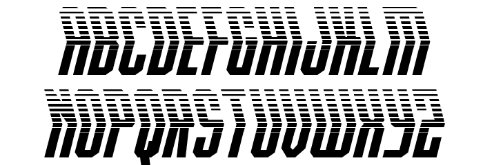 Crossbow Shaft Halftone Font LOWERCASE