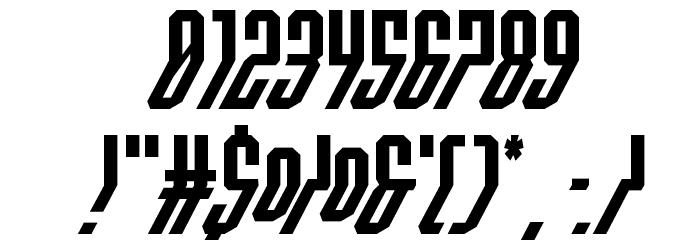 Crossbow Shaft Italic Font OTHER CHARS