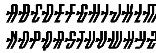 Crossbow Shaft Italic Schriftart Groß