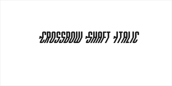 Crossbow Shaft Italic Logo