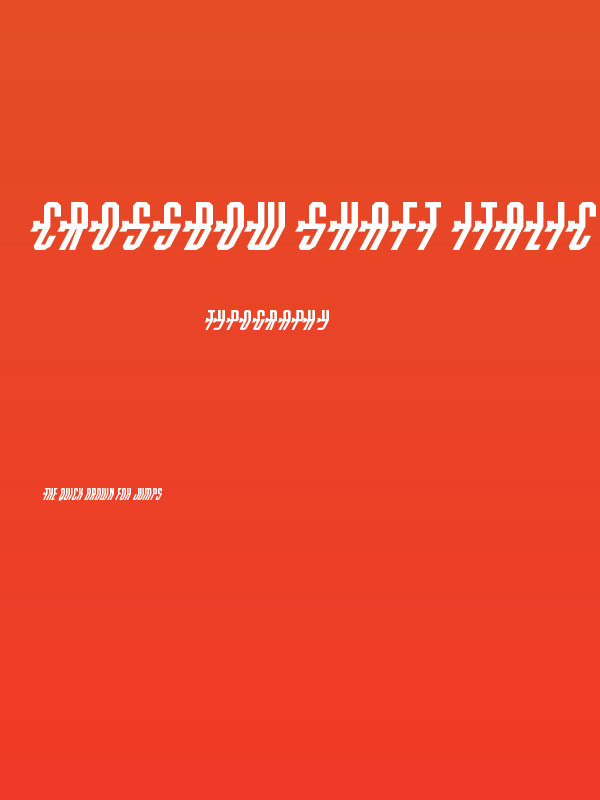 Crossbow Shaft Italic Poster