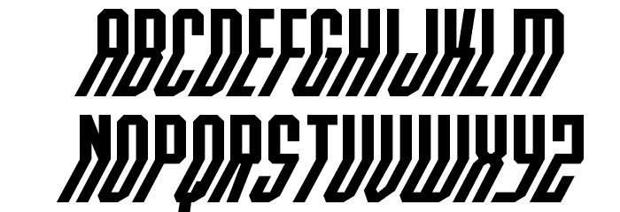 Crossbow Shaft Italic Font LOWERCASE