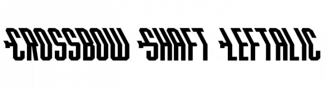 Crossbow Shaft Leftalic  font caratteri gratis