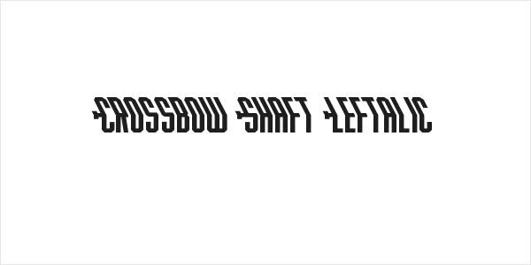 Crossbow Shaft Leftalic Logo