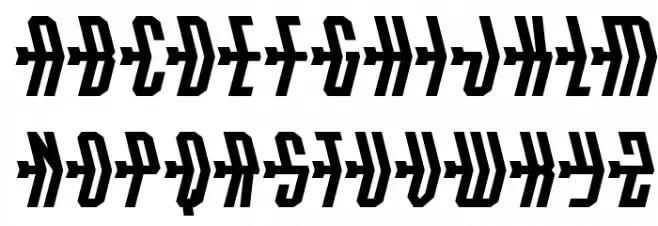 Crossbow Shaft フォント 大文字