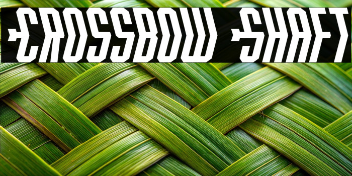 Crossbow Shaft Example 1