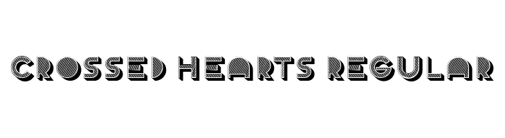 Crossed Hearts Regular  नि: शुल्क फ़ॉन्ट्स डाउनलोड