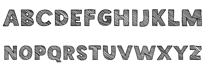 Crossed Out Polices MINUSCULES