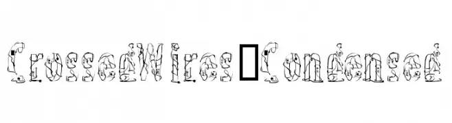 CrossedWires-Condensed  Descarca Fonturi Gratis