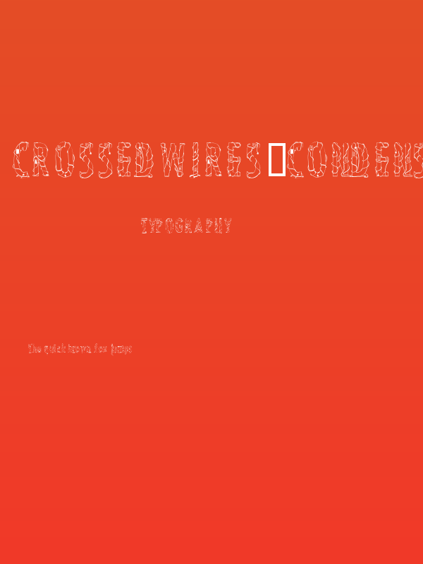 CrossedWires-Condensed Poster