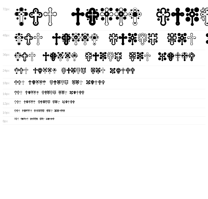 Crosses Regular Waterfall