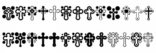 Crosses Regular Caratteri MINUSCOLO