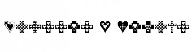 Crosses n Hearts  Fuentes Gratis Descargar