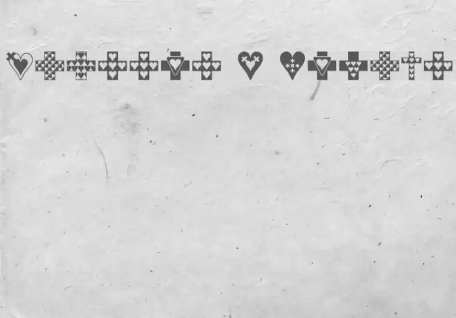 Crosses n Hearts Caratteri examples