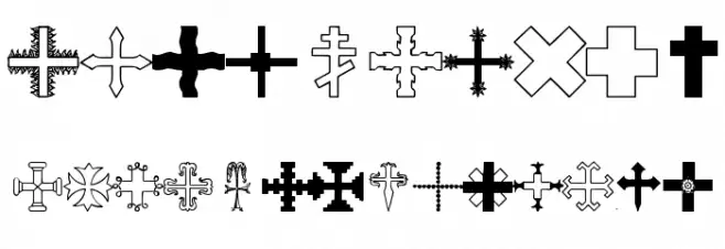 Crosses Font OTHER CHARS