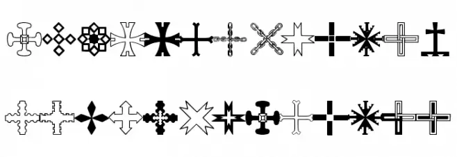 Crosses Fuentes MAYÚSCULAS