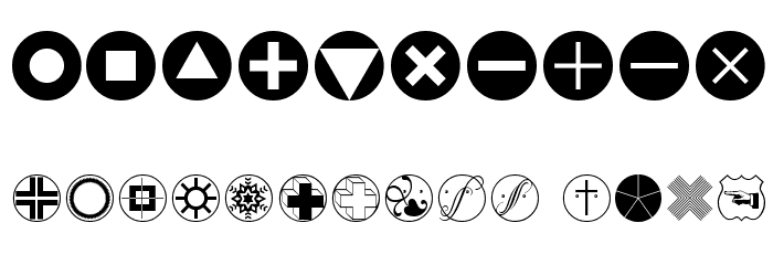 CrossesCirclesEtc Font OTHER CHARS