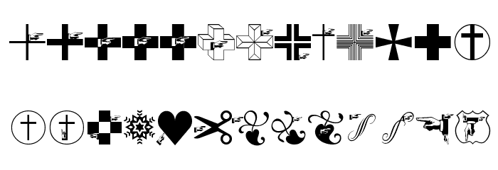 CrossesCirclesEtc Font LOWERCASE