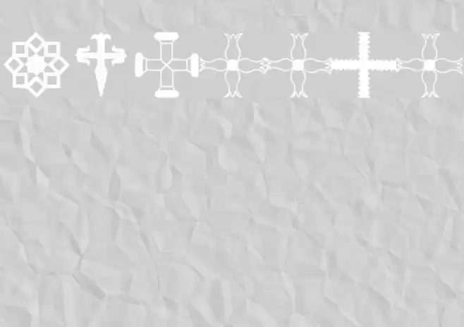 Crosses Font examples