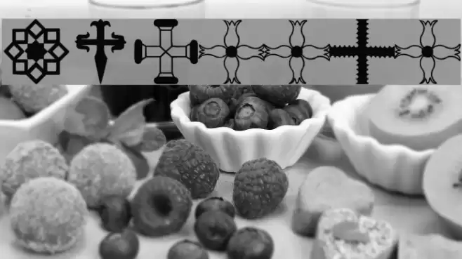 Crosses Font examples