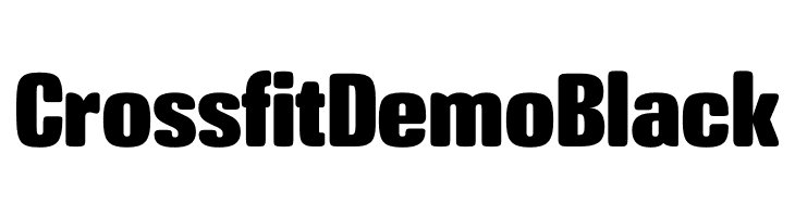 Crossfit Demo Black  Frei Schriftart Herunterladen