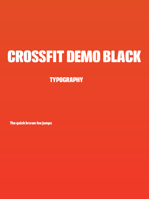 Crossfit Demo Black Poster