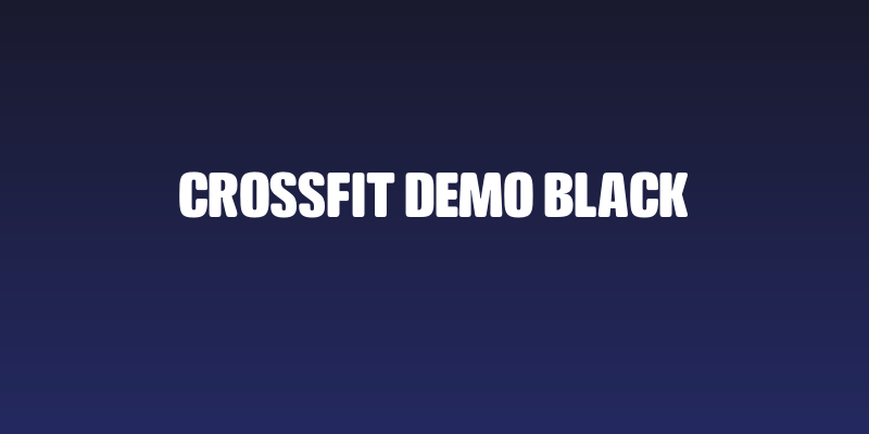 Crossfit Demo Black Social Header