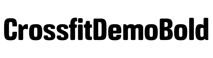 Crossfit Demo Bold  Free Fonts Download