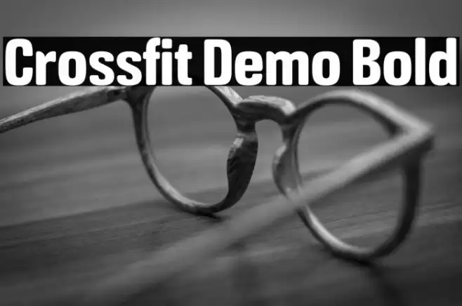 Crossfit Demo Bold Font examples