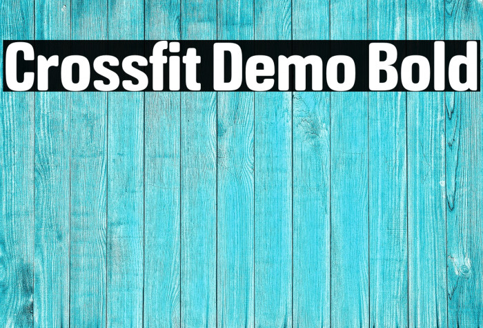 Crossfit Demo Bold Example 3