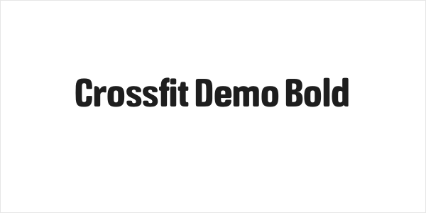 Crossfit Demo Bold Logo