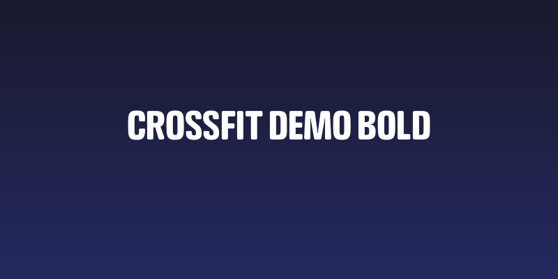 Crossfit Demo Bold Social Header