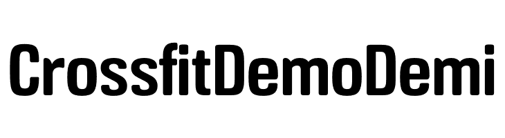 Crossfit Demo Demi  Frei Schriftart Herunterladen