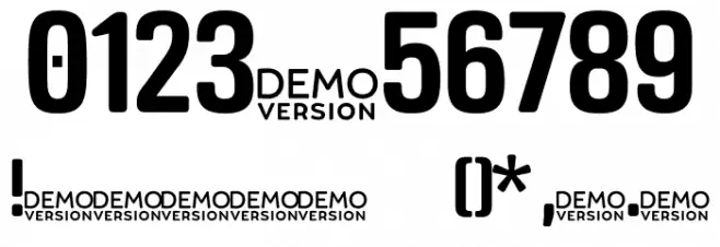 Crossfit Demo Demi Font OTHER CHARS