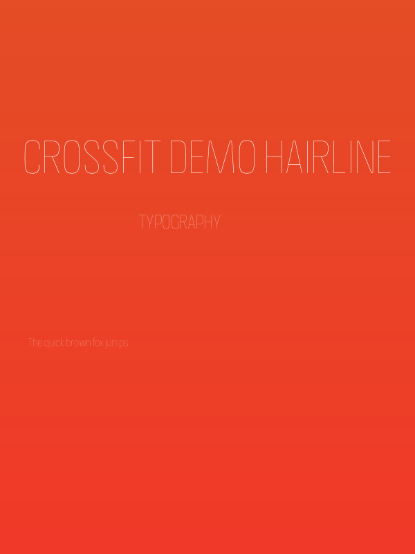 Crossfit Demo Hairline Poster