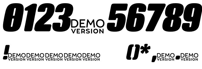 Crossfit Demo Heavy Italic Font OTHER CHARS