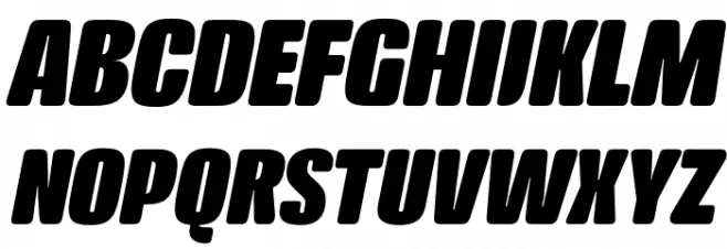 Crossfit Demo Heavy Italic Шрифта ВЕРХНИЙ