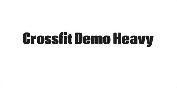 Crossfit Demo Heavy Logo