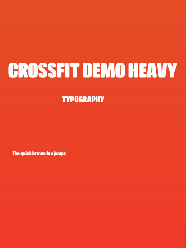 Crossfit Demo Heavy Poster