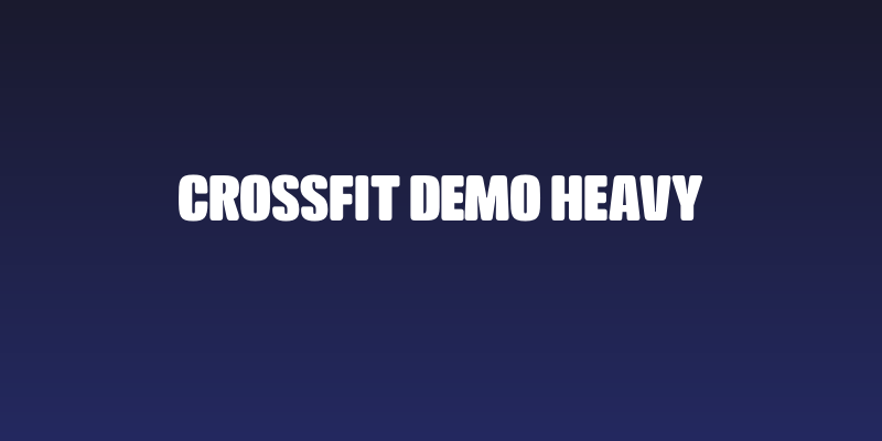 Crossfit Demo Heavy Social Header