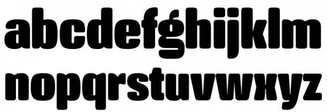 Crossfit Demo Heavy Schriftart Kleinbuchstaben