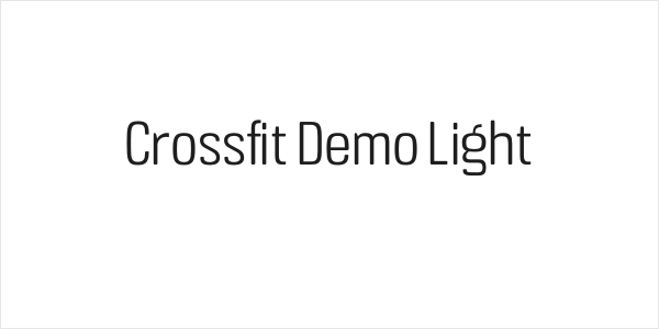 Crossfit Demo Light Logo